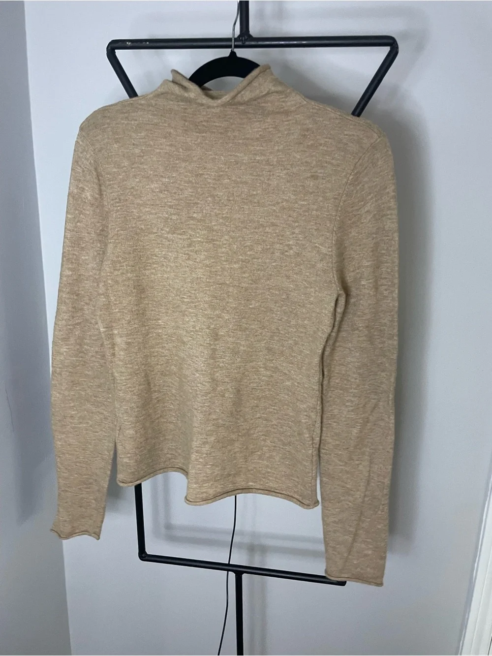 Wilfred Tan Mock Neck Long Sleeve Top - Picture 2 of 5